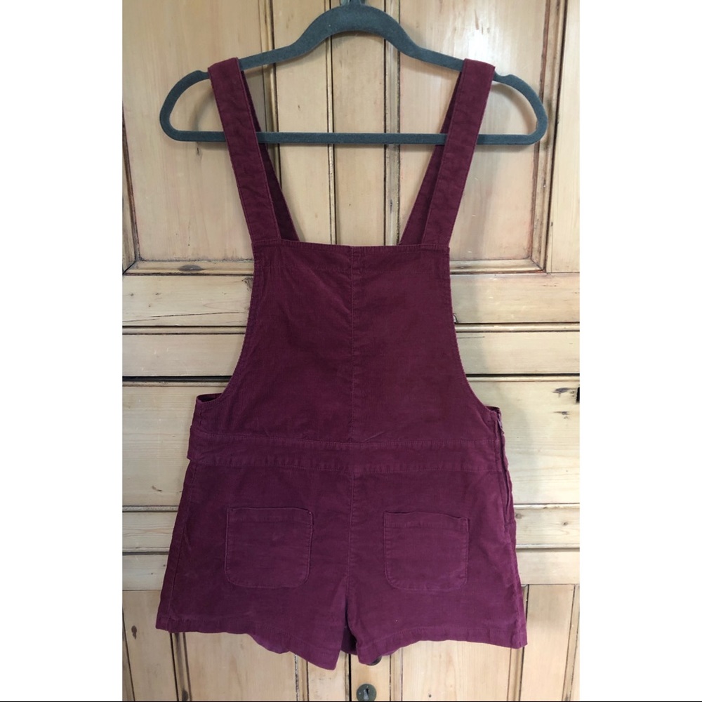 H&M Maroon Corduroy Shortall